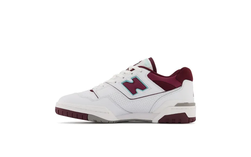 New Balance 550 White Bordeaux Red Grey (BB550WBG)