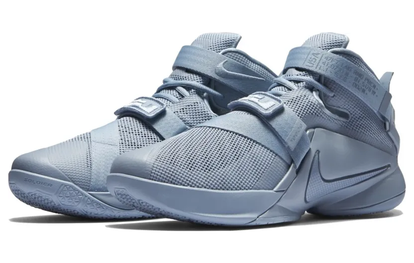 LeBron Soldier 9 Blue Grey/Squadron Blue-Blue Grey (749490-444)