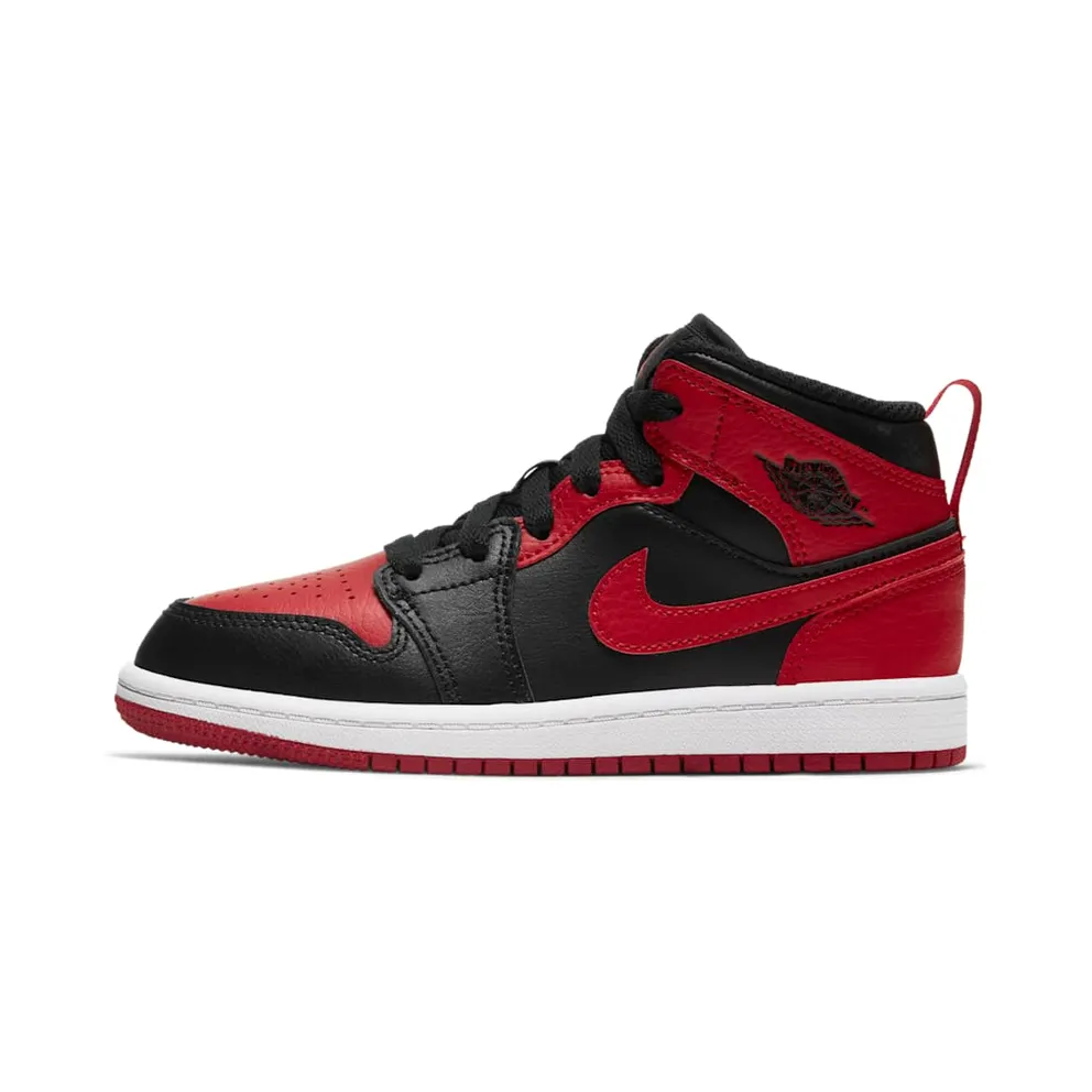 Jordan 1 Mid Banned 2020 (PS) Black/University Red-Black-White (640734-074)