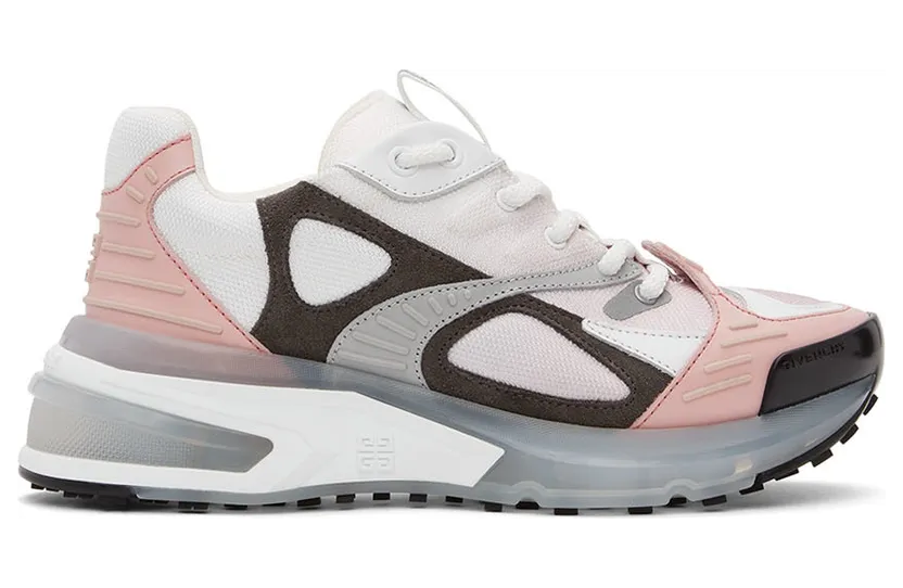 Givenchy White & Pink GIV 1 TR Sneakers (BE002DE1AR149)