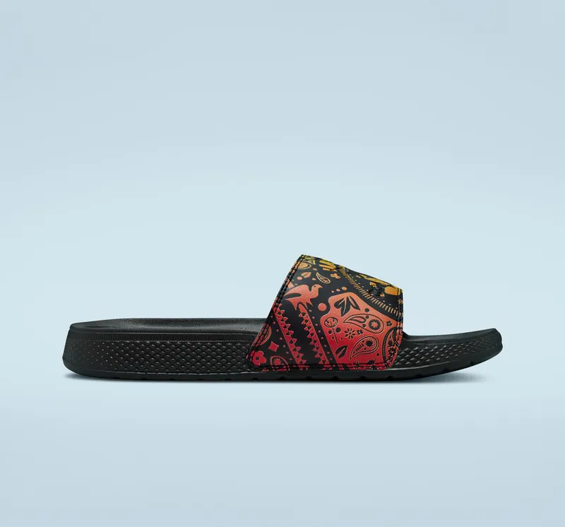 Converse All Star Slide Black/court Purple/orange Rind (A02656C)