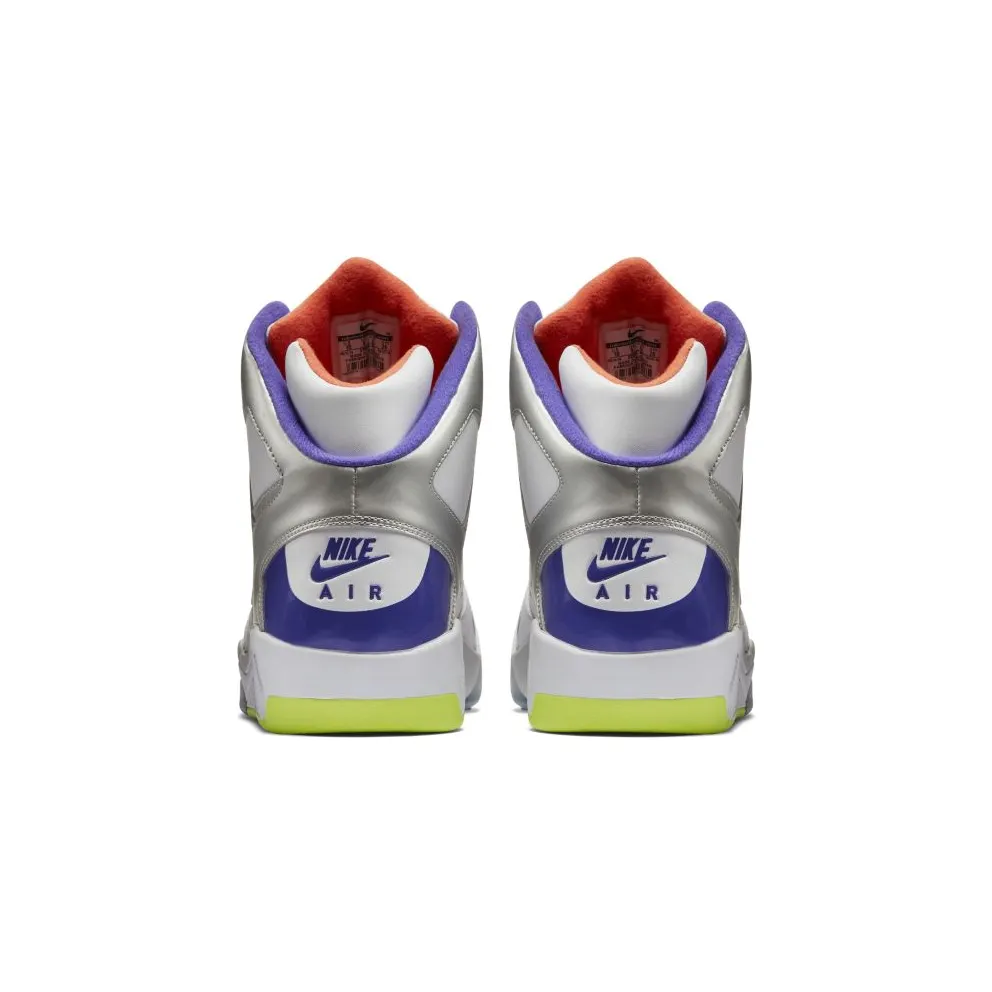Nike Air Flight Lite High White/Metallic Silver-Hyper Grape White/Metallic Silver-Hyper Grape (329984-100)