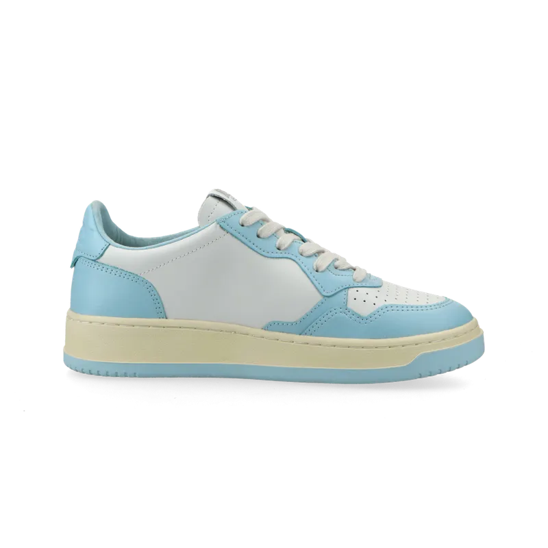 Autry Medalist Low W (leat / leat white / st blue) – AULWWB40