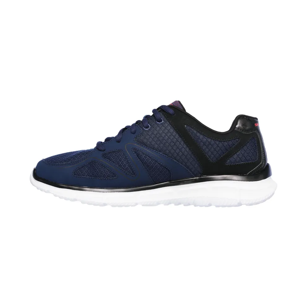 Skechers Satisfaction – Flash Point – Marine / Black – “Blue” (58350 NVBK)
