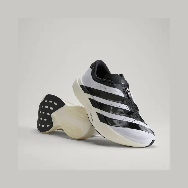 adidas Adizero Evo SL Zip “Cloud White / Core Black / Silver Metallic” (KI4796)