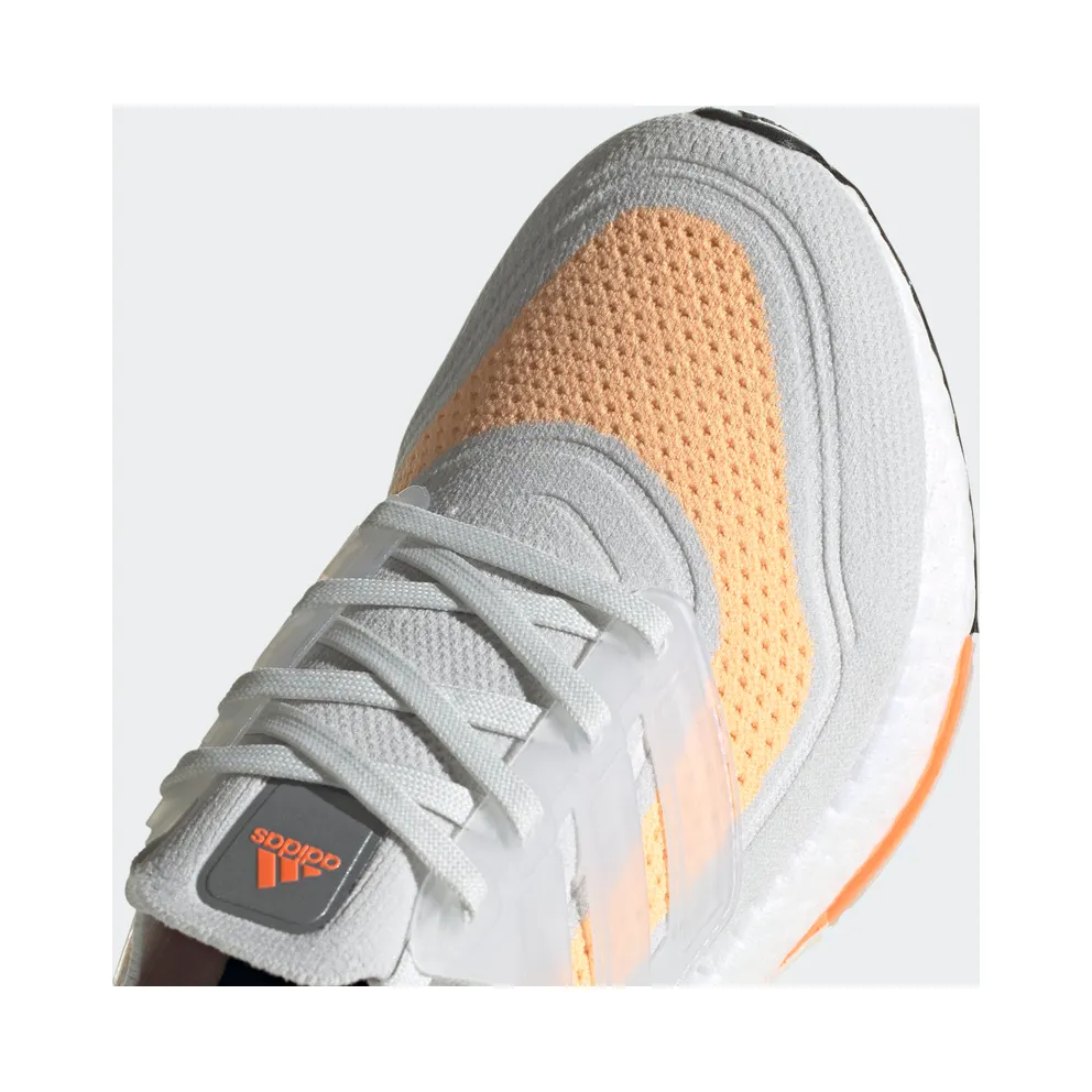 adidas Ultraboost 21 Crystal White / Crystal White / Acid Orange (FY0400)