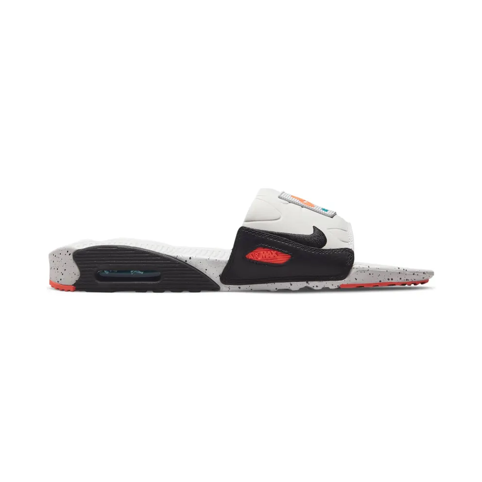 Nike Air Max 90 Slide White Turf Orange Speckled (BQ4635-102)