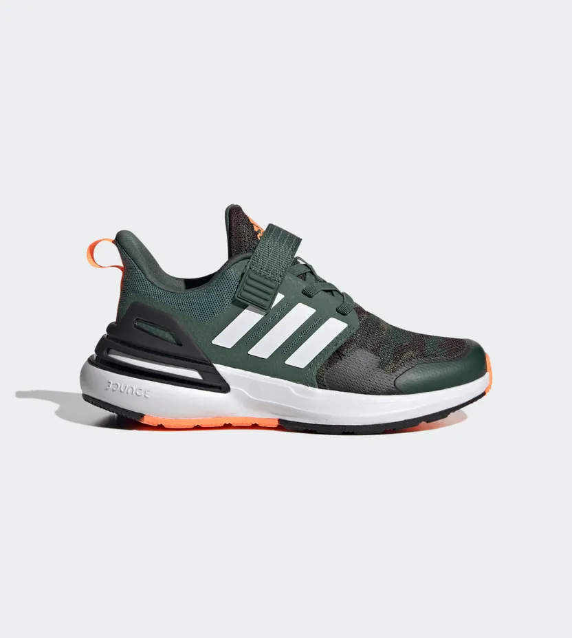 adidas Rapidasport Bounce met Elastische Veters en Klittenband Core Black / Cloud White / Screaming Orange (FZ6348)