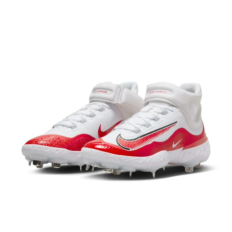 Nike Alpha Huarache Elite 4 White University Red (FD2744-105)