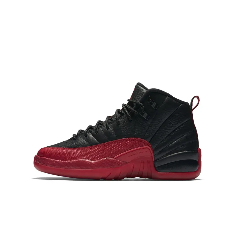 Jordan 12 Retro Flu Game 2016 (GS) Black/Varsity Red (153265-002)
