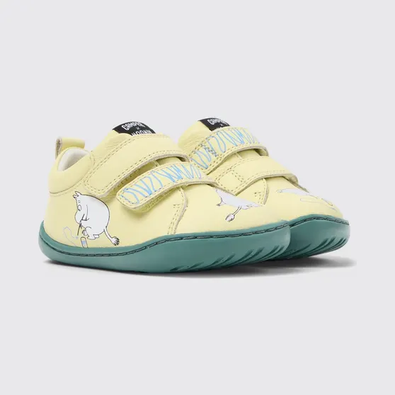 Camper Twins Moomin Leather Sneakers Yellow (K800405-059TWINS0)