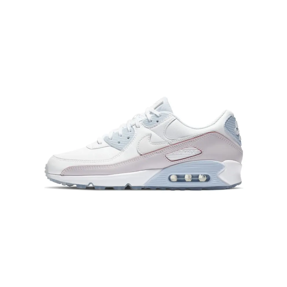 Nike Air Max 90 One of One White/Hydrogen Blue-Bright Crimson (CW5569-100)
