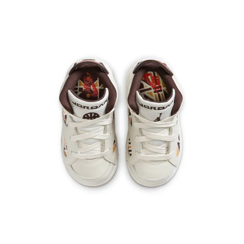 Jordan 6 Retro Quai54 Sail Brown 2020 (TD) Sail/Team Orange-Gum Light Brown-Baroque Brown (CZ6508-100)