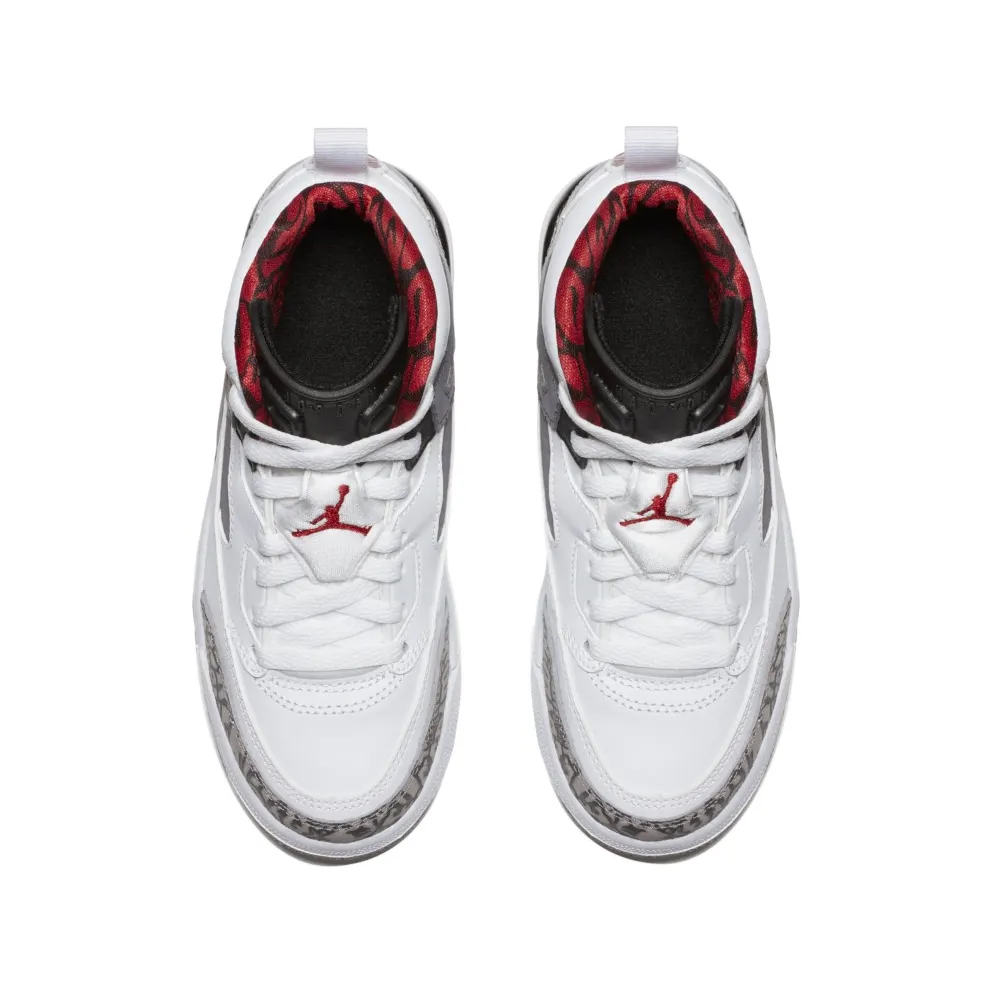Jordan Spizike White Cement 2017 (PS) White/Varsity Red-Cement Grey-Black-Dark Grey (317700-122)