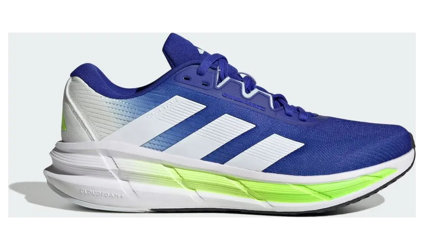 Adidas Questar 3 Hardloopschoenen Lucid Blue / Cloud White / Lucid Lemon (JQ5083)