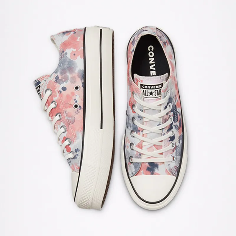 Converse Festival Platform Chuck Taylor All Star Low Top Egret/terracotta Pink/black (570970C)