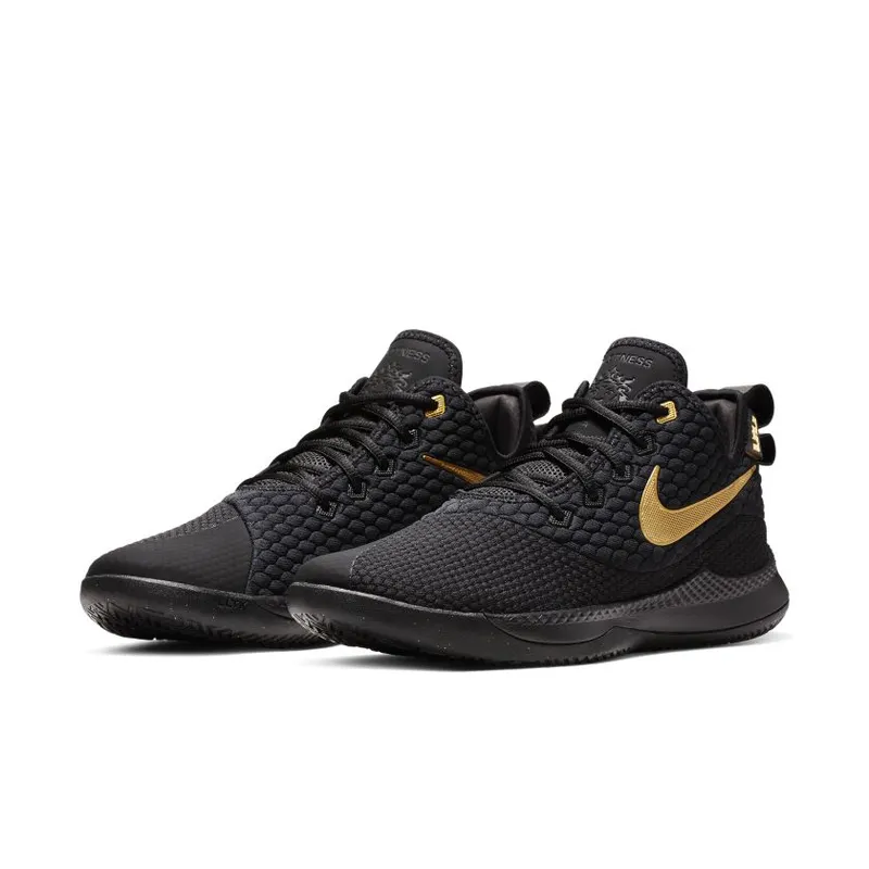 Nike LeBron Witness III Black Gold Black/Metallic Gold/Black (AO4433-003)