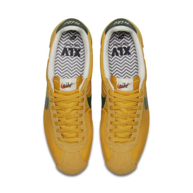 Nike Classic Cortez Nylon Oregon Yellow Ochre/Gorge Green-Sail (876873-700)