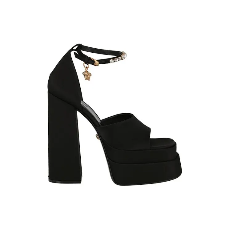 Versace Aevitas 160mm Pointy Platform Sandals Black (1007717_DRA67_1B00V)