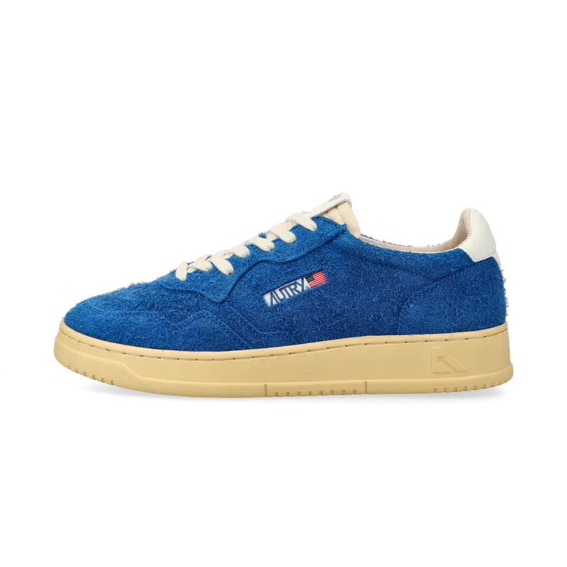 Autry Medalist Low (hair / suede bluette) – AULMHS05