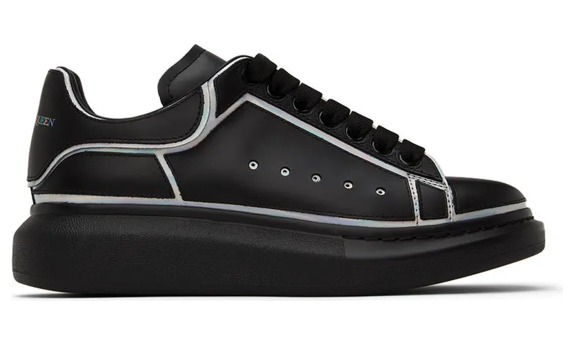 Alexander McQueen White & Silver Oversized Sneakers (645868WIBNV)