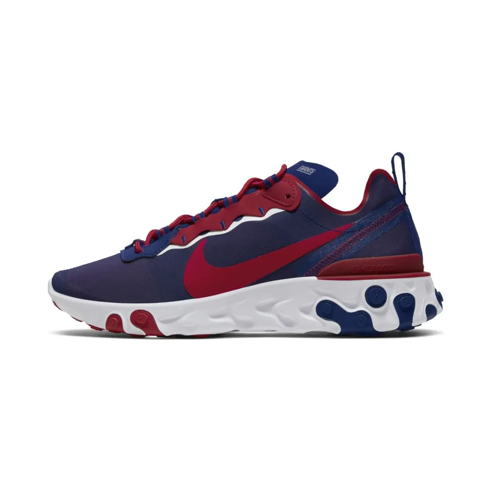 Nike React Element 55 New York Giants Rush Blue/White-Gym Red (CK4876-400)