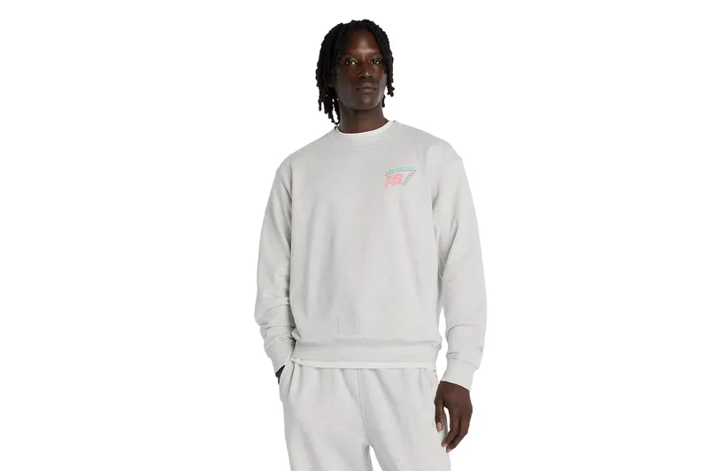 New Balance – Classic Tri-Logo French Terry Crew – Sweatshirt-Crewneck (MTU23EAHH)