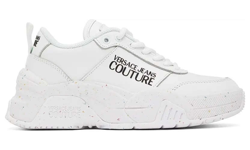 Versace Jeans Couture White Eco Dye Stargaze Sneakers (E72VA3SFAEZP097)