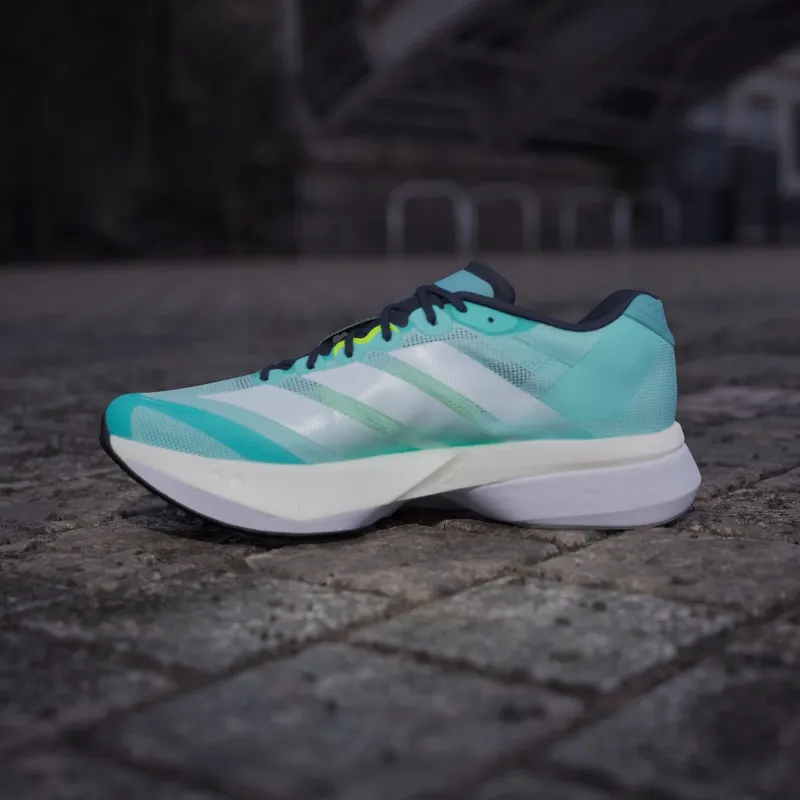 Adidas Adizero Boston 13 Shoes Flash Aqua / Cloud White / Lucid Lemon (JS4945)