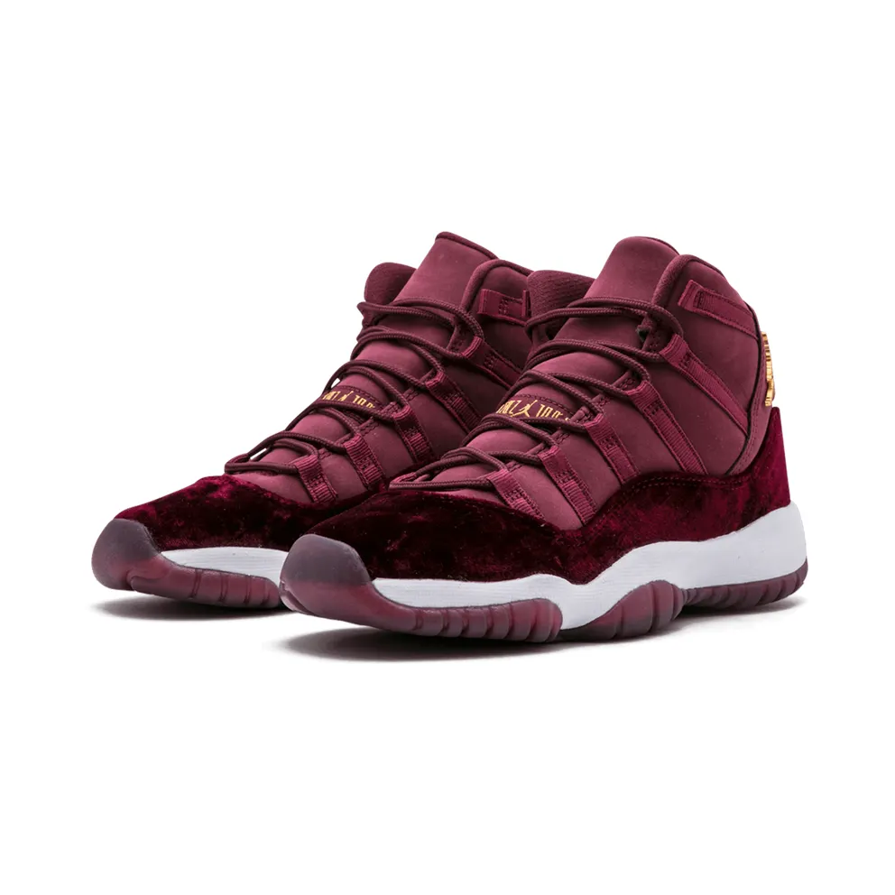 Air Jordan Nike AJ XI 11 Retro Heiress Night Maroon (GS) (852625-650)