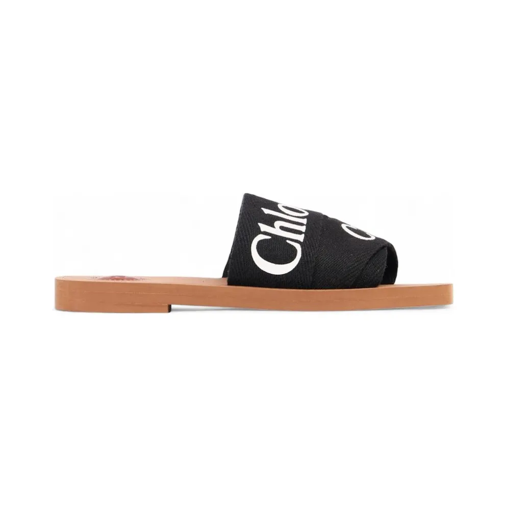 Chloe Woody Mule Black (CHC22U188Z3001)