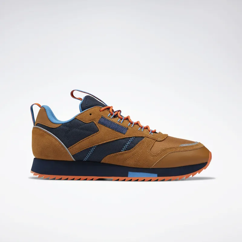 Reebok Classic Leather Ripple Trail Brown Wild Brown/Collegiate Navy-Cyan (Other Brands Other)