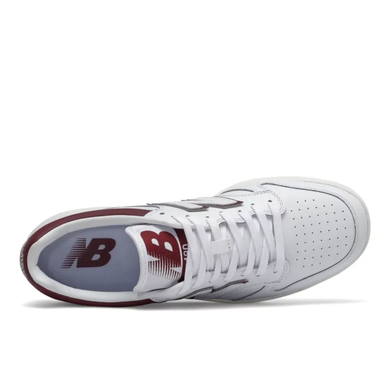 New Balance BB480 LDB White / Burgundy (BB480LDB)