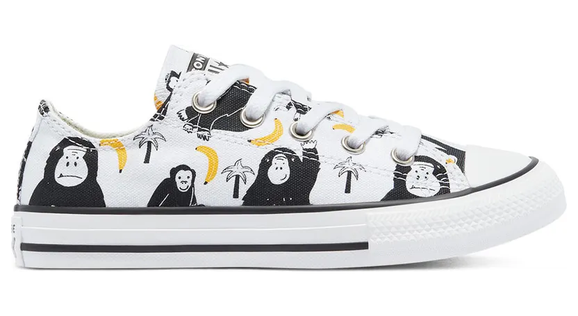 Converse Jungle Fun Chuck Taylor All Star Low Top White/black/yellow (671128C)