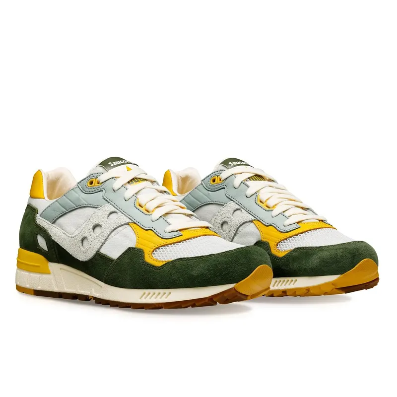 Saucony Shadow 5000 Premium Light Grey Green Yellow (S70811-2)
