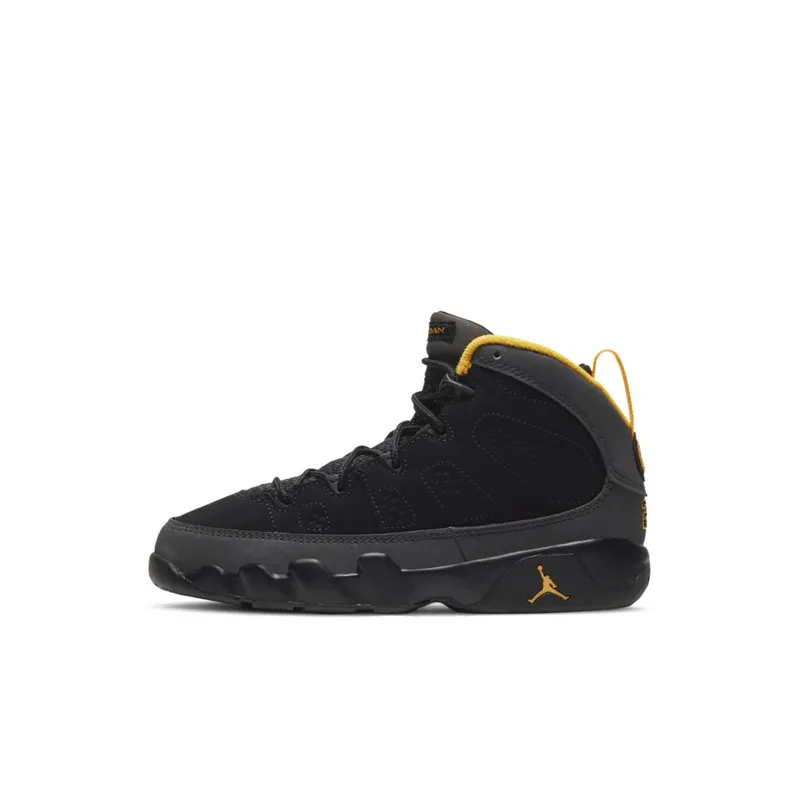 Jordan 9 Retro Dark Charcoal University Gold (PS) (401811-070)