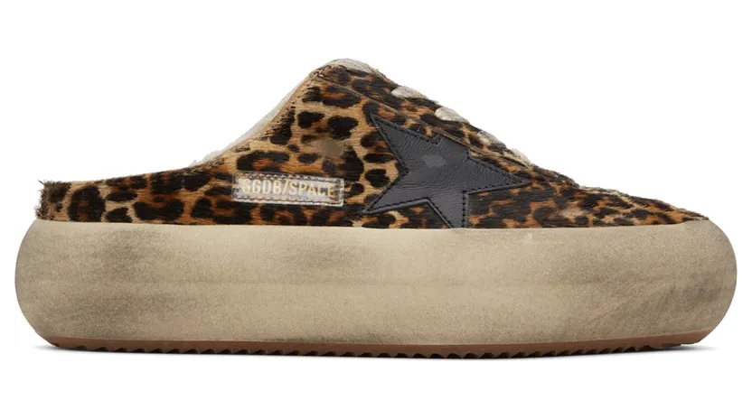 Golden Goose Brown Space-Star Sabot Sneakers (GWF00322.F003000.81472)