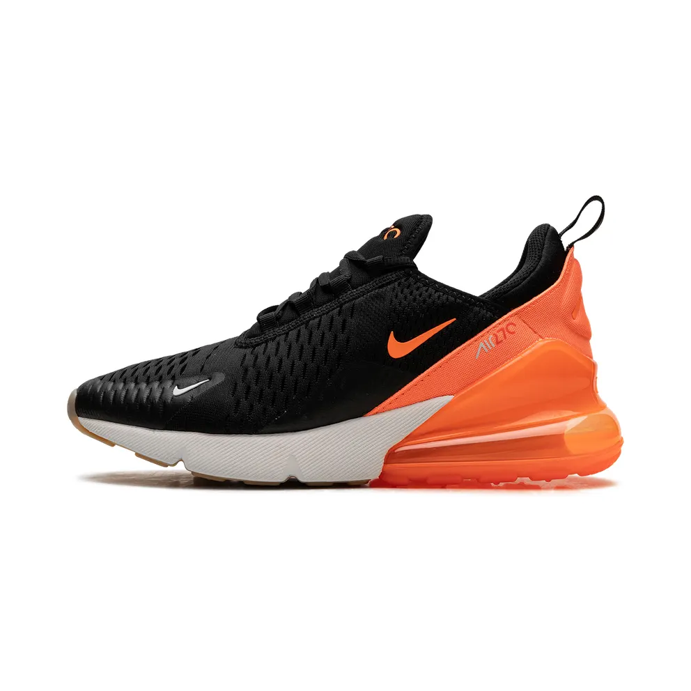 Nike AIR MAX 270 GS “Black Total Orange Bright Crimson” (943345-037)