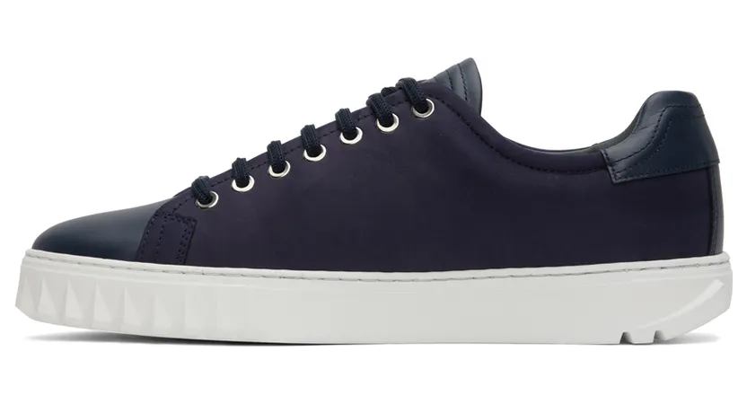 Salvatore Ferragamo Navy Cube Sneakers (686300 02A888008) (3)