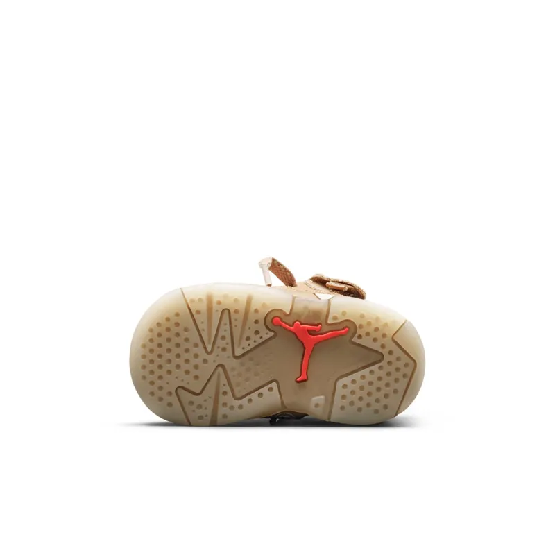 Air Jordan x Travis Scott 6 Retro British Khaki (TD) (2021) – “British Khaki / Sail / Bright Crimson” (DH0692-200)
