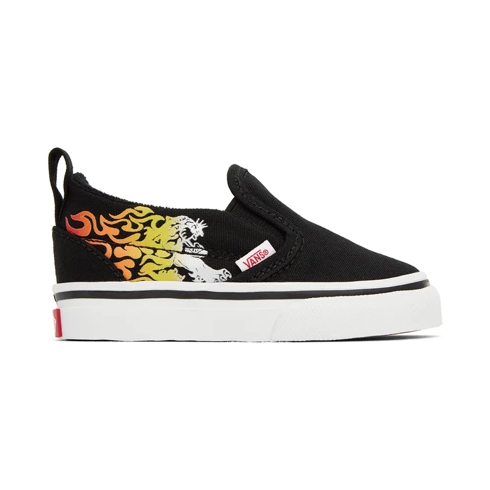 Vans Baby Black Slip-On V Sneakers (VN0A3488YHU)