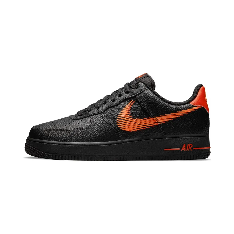 Nike Air Force 1 Low Zig Zag Black Orange (2021) “Black / Team Orange / Total Orange” (DN4928-001)