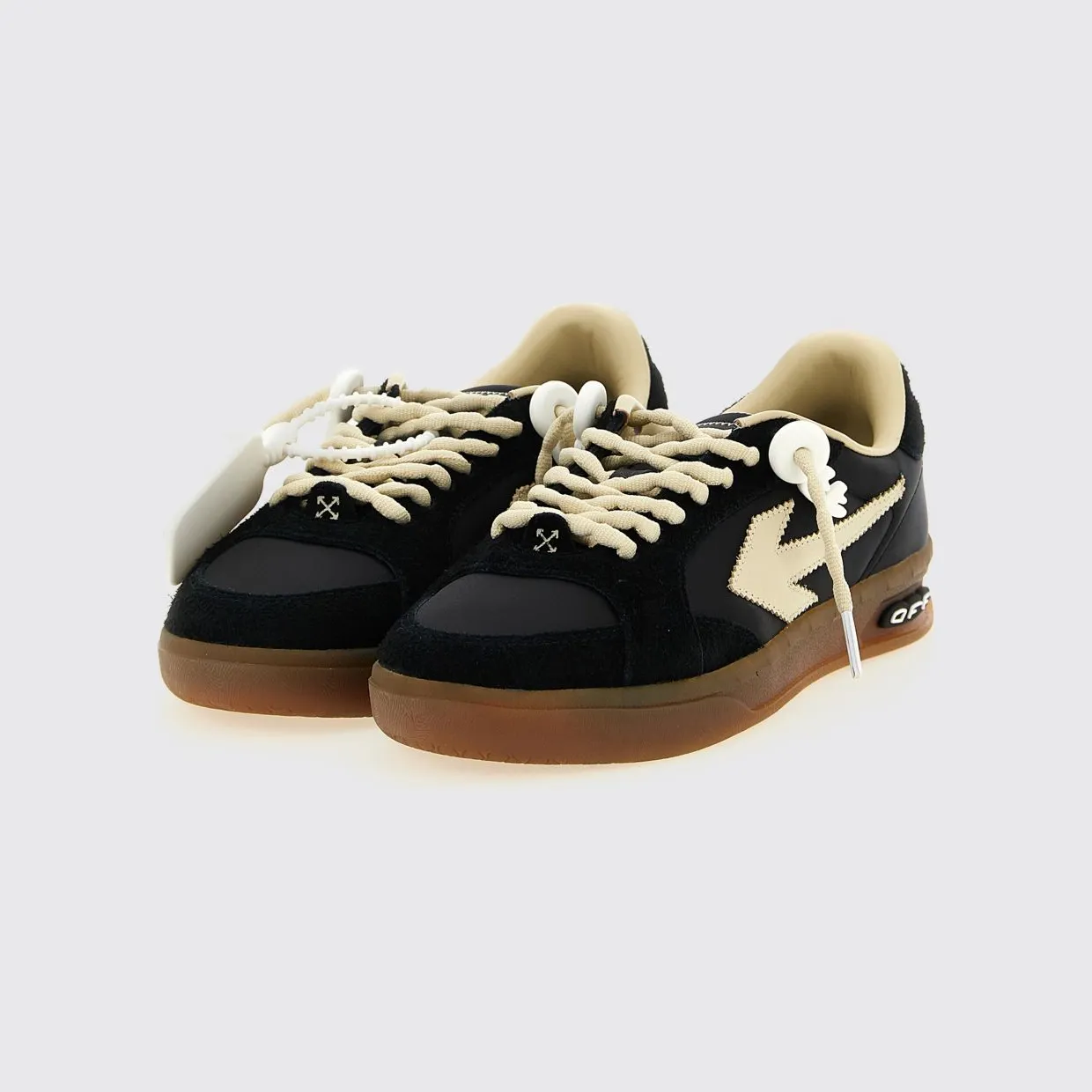 Off-White End Of Play Nylon And Suede Sneakers Black (OWIA28NS26FAB002100A)
