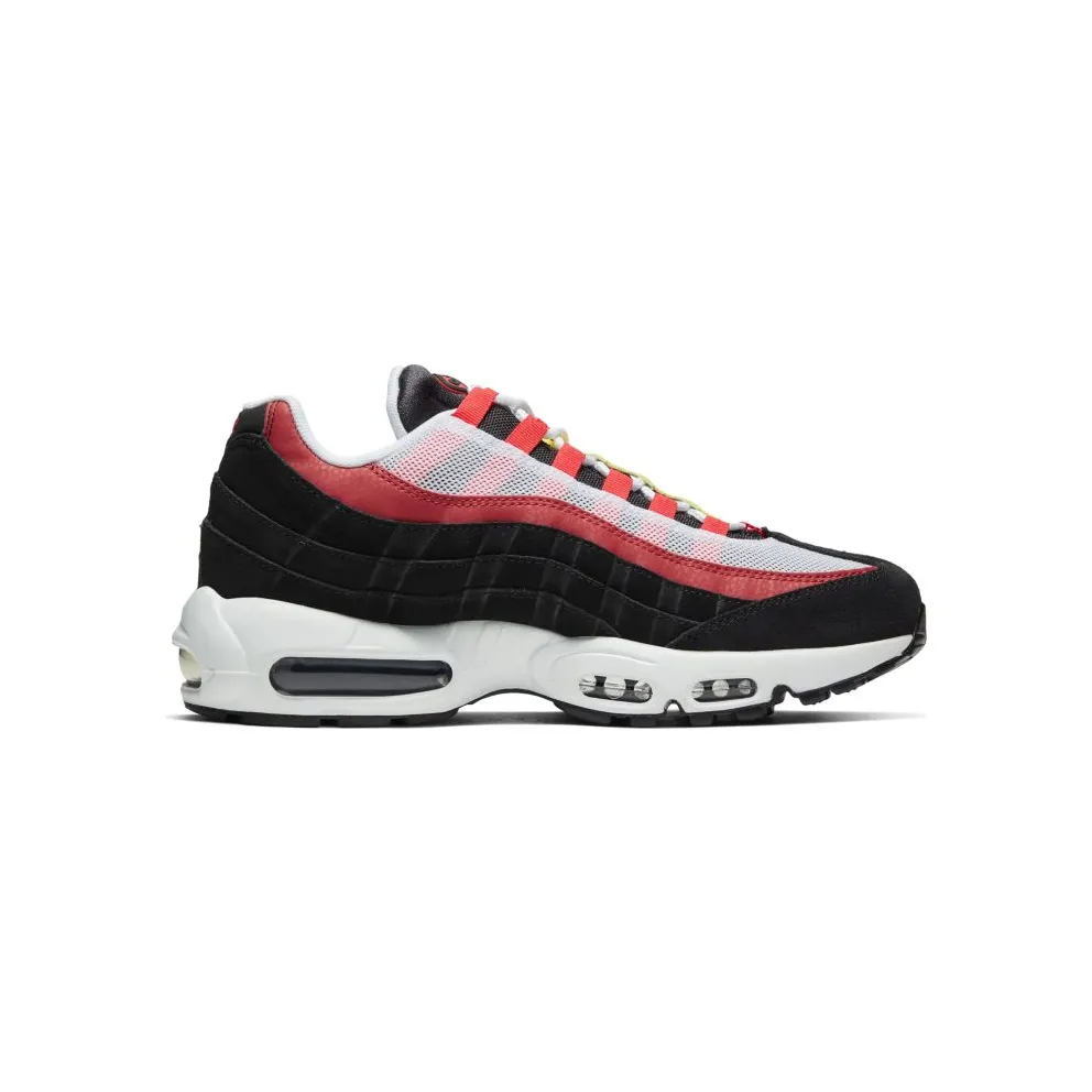 Nike Air Max 95 Black Crimson Yellow Black/Platinum Tint-Crimson-Electric Green (AT9865-101)