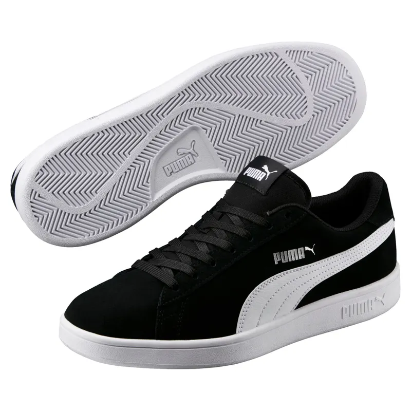 Puma Smash v2 Silver/Black/White (364989-01)