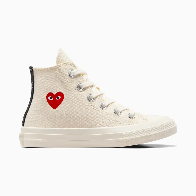 Converse PLAY Comme des Garçons Single Heart Chuck 70 Milk/Red/Black (A08803C)