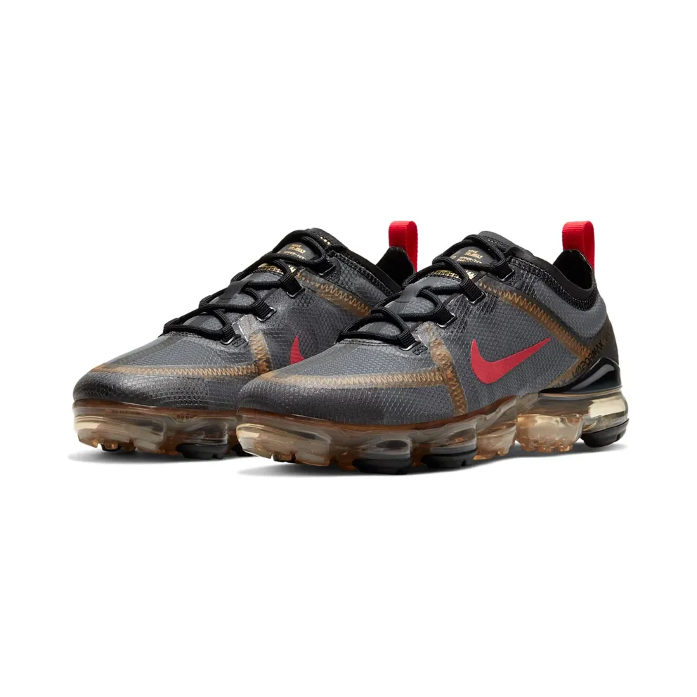 Nike Air VaporMax 2019 Black Gold Red (W) Black/Metallic Gold-University Red (CU4872-001)