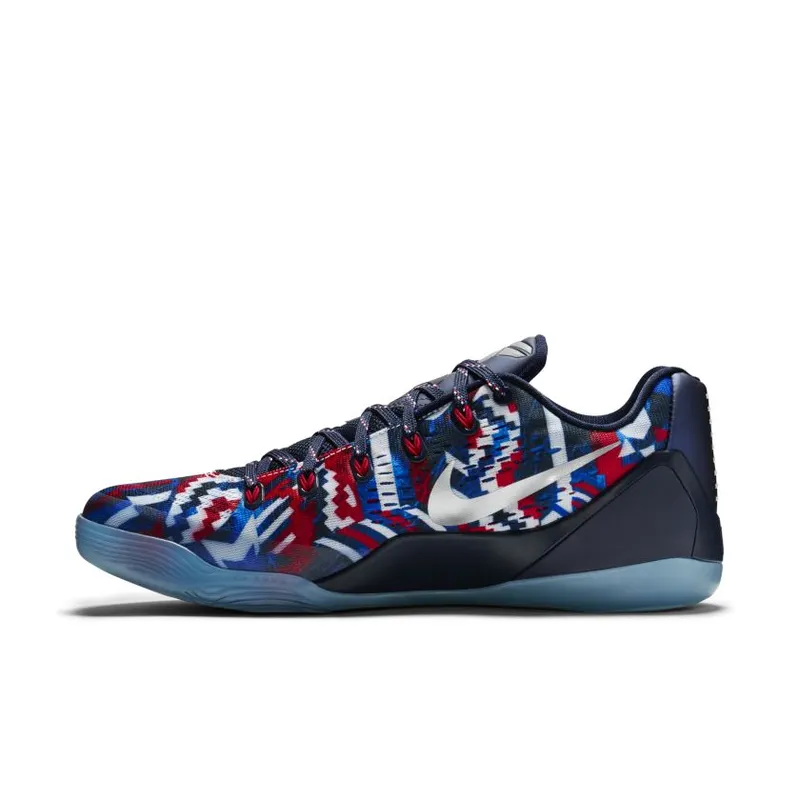 Nike Kobe 9 EM Low Indpendence Day White/Metallic Silver-Hyper Cobalt (646701-104)