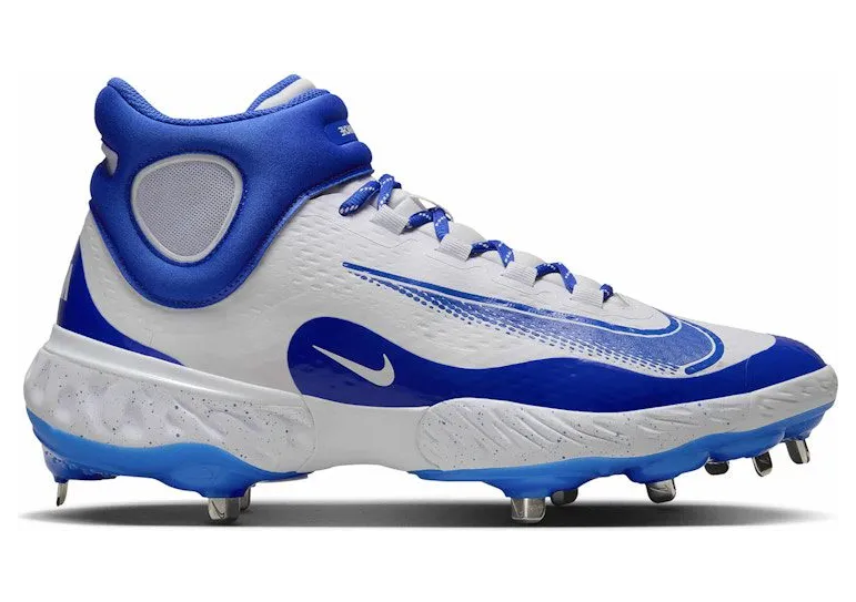 Nike Alpha Huarache Elite 4 Mid White Hyper Royal (FD2744-104)