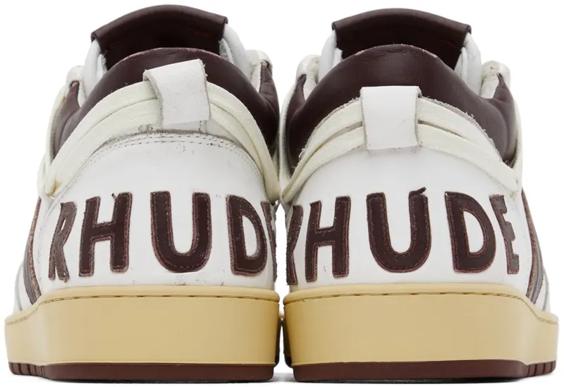 Rhude White & Brown Rhecess Low (RHPF22FO04178500)